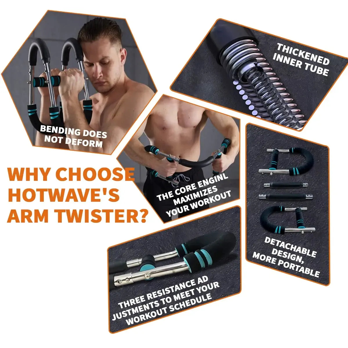 Arm Trainer, Adjustable Chest Workout Equipment, Arm Trainer for Men, Chest Trainer for Men, Shoulder Muscle Training