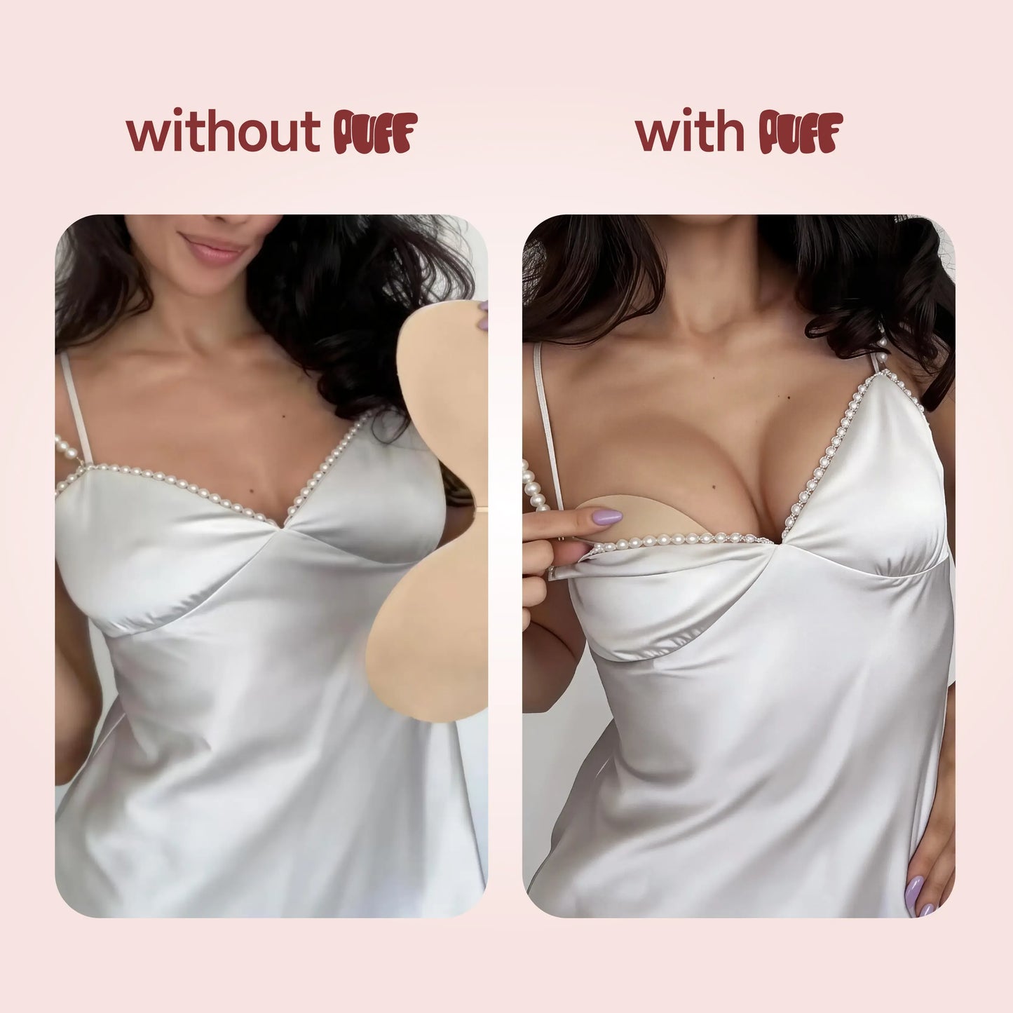 Sticky Bra – Invisible Push-Up Bra | Backless & Strapless, Reusable Adhesive Bra for Women