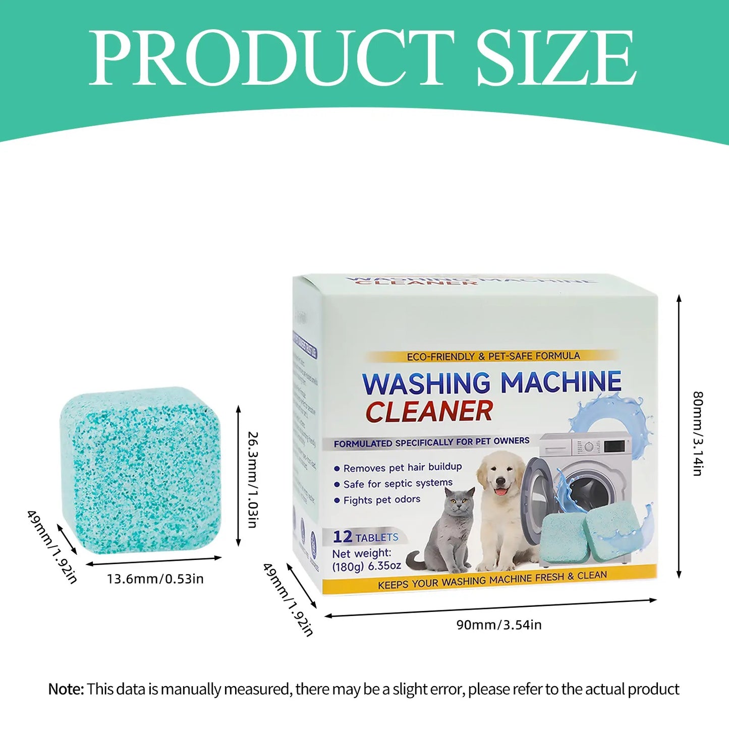 Washing Machine Cleaner Tablets 12 pack