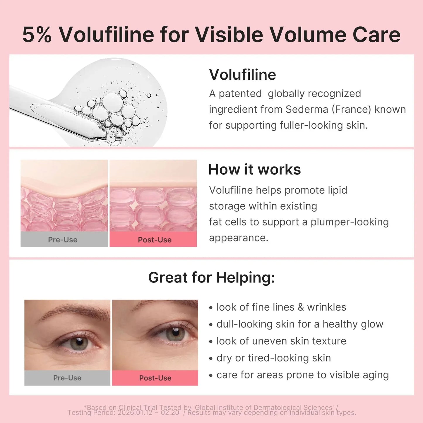 Pink Collagen Volume Multi Balm, All In One Volufiline, PDRN, NAD Stick for Youthful-Looking, Helping Look of Fine Lines