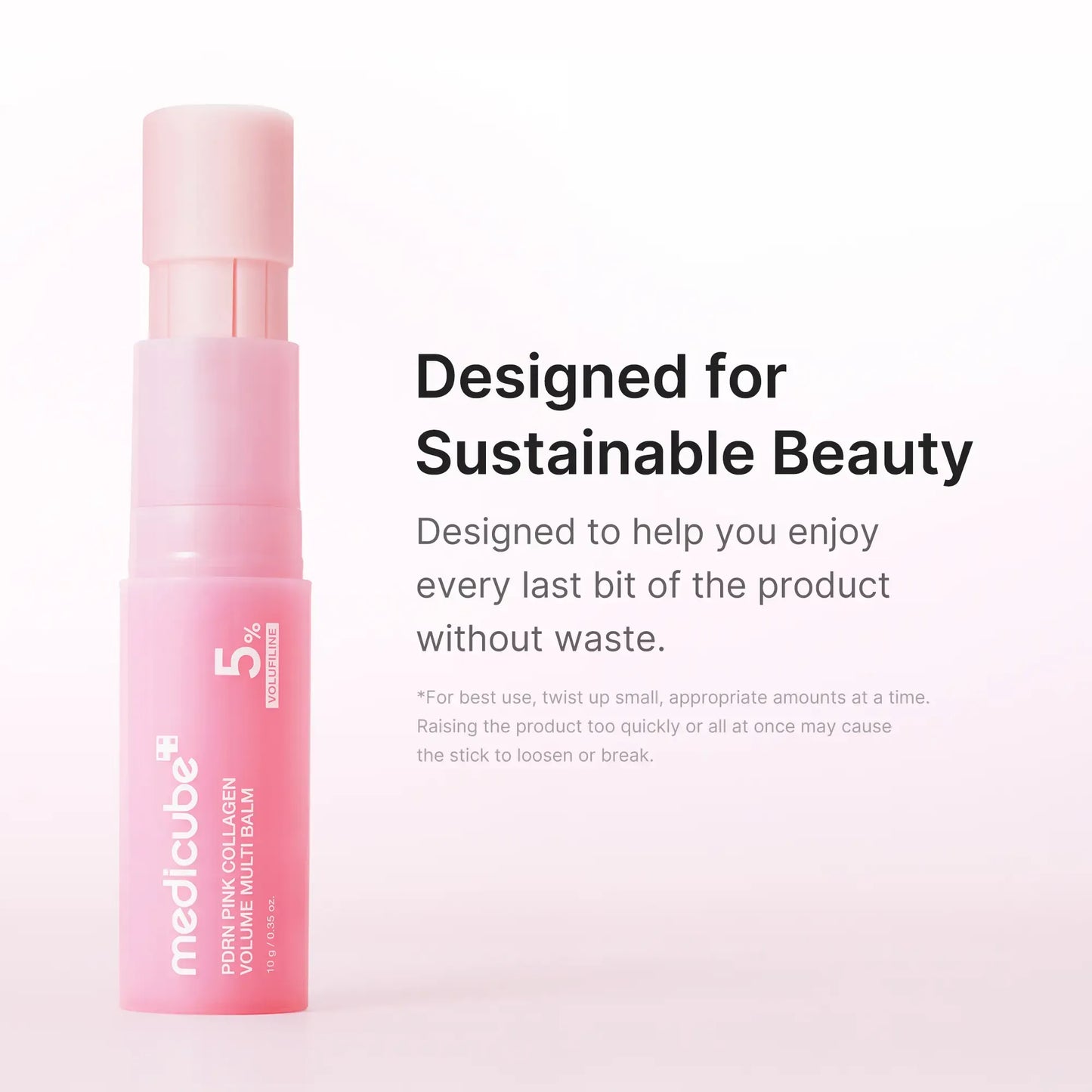 Pink Collagen Volume Multi Balm, All In One Volufiline, PDRN, NAD Stick for Youthful-Looking, Helping Look of Fine Lines