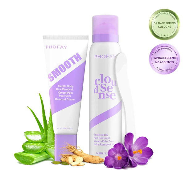 Bikini Pain-Free Hair Removal Cream for Sensitive Skin, Hypoallergenic Formula-Gentle & Fast-Acting Depilatory with Citrus Scent