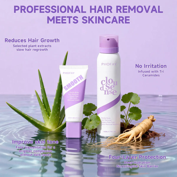 Bikini Pain-Free Hair Removal Cream for Sensitive Skin, Hypoallergenic Formula-Gentle & Fast-Acting Depilatory with Citrus Scent