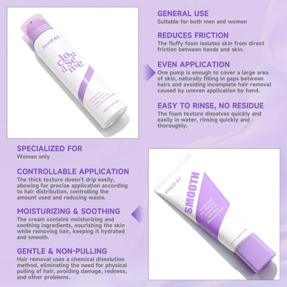 Bikini Pain-Free Hair Removal Cream for Sensitive Skin, Hypoallergenic Formula-Gentle & Fast-Acting Depilatory with Citrus Scent