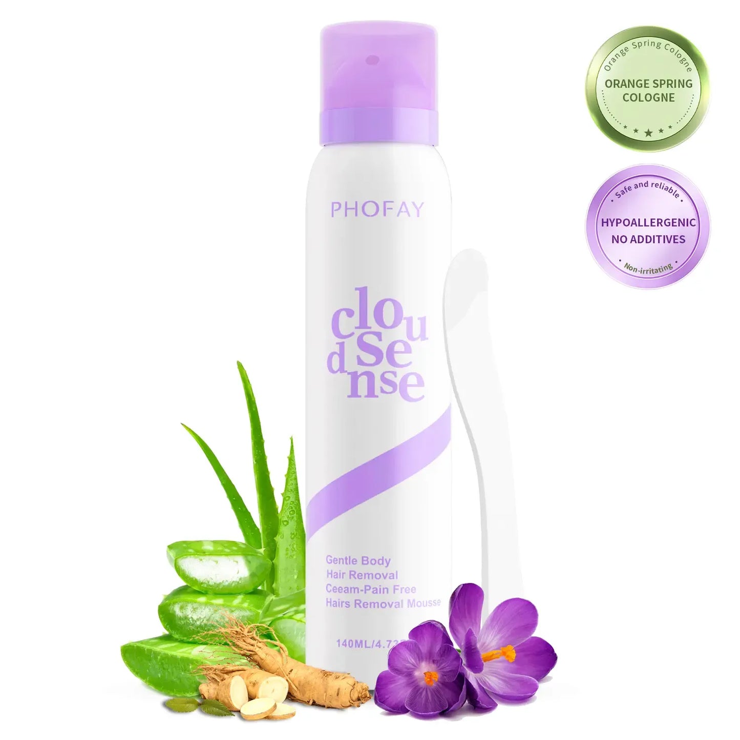 Bikini Pain-Free Hair Removal Cream for Sensitive Skin, Hypoallergenic Formula-Gentle & Fast-Acting Depilatory with Citrus Scent
