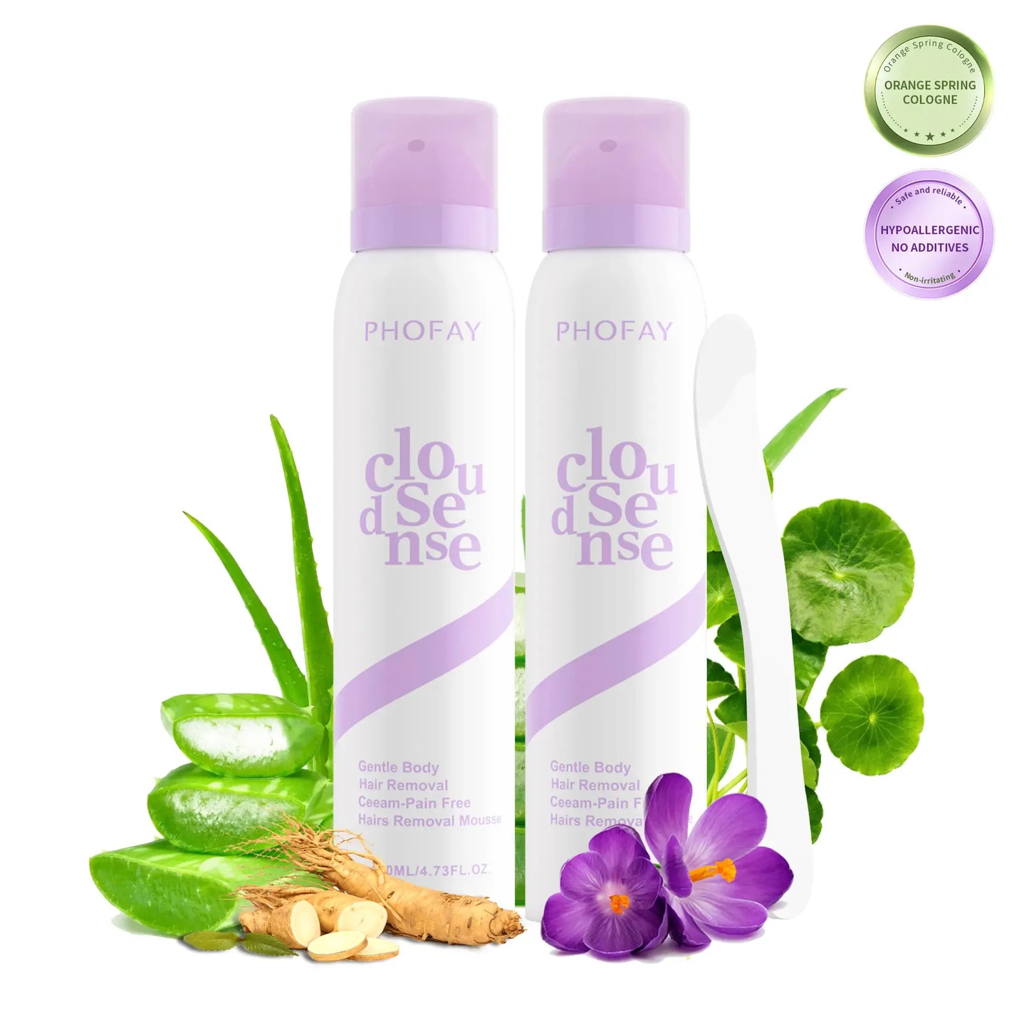 Bikini Pain-Free Hair Removal Cream for Sensitive Skin, Hypoallergenic Formula-Gentle & Fast-Acting Depilatory with Citrus Scent