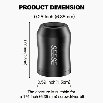 Strong Magnetic Screw Ring: 1/4 Inch/ 6.35 mm Universal Magnetic Screw Holder
