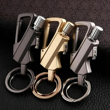 Permanent Match Infinity Lighter with Multitool Keychain Bottle Opener, Keychain Multitool (Not Include Lighter Fluid)
