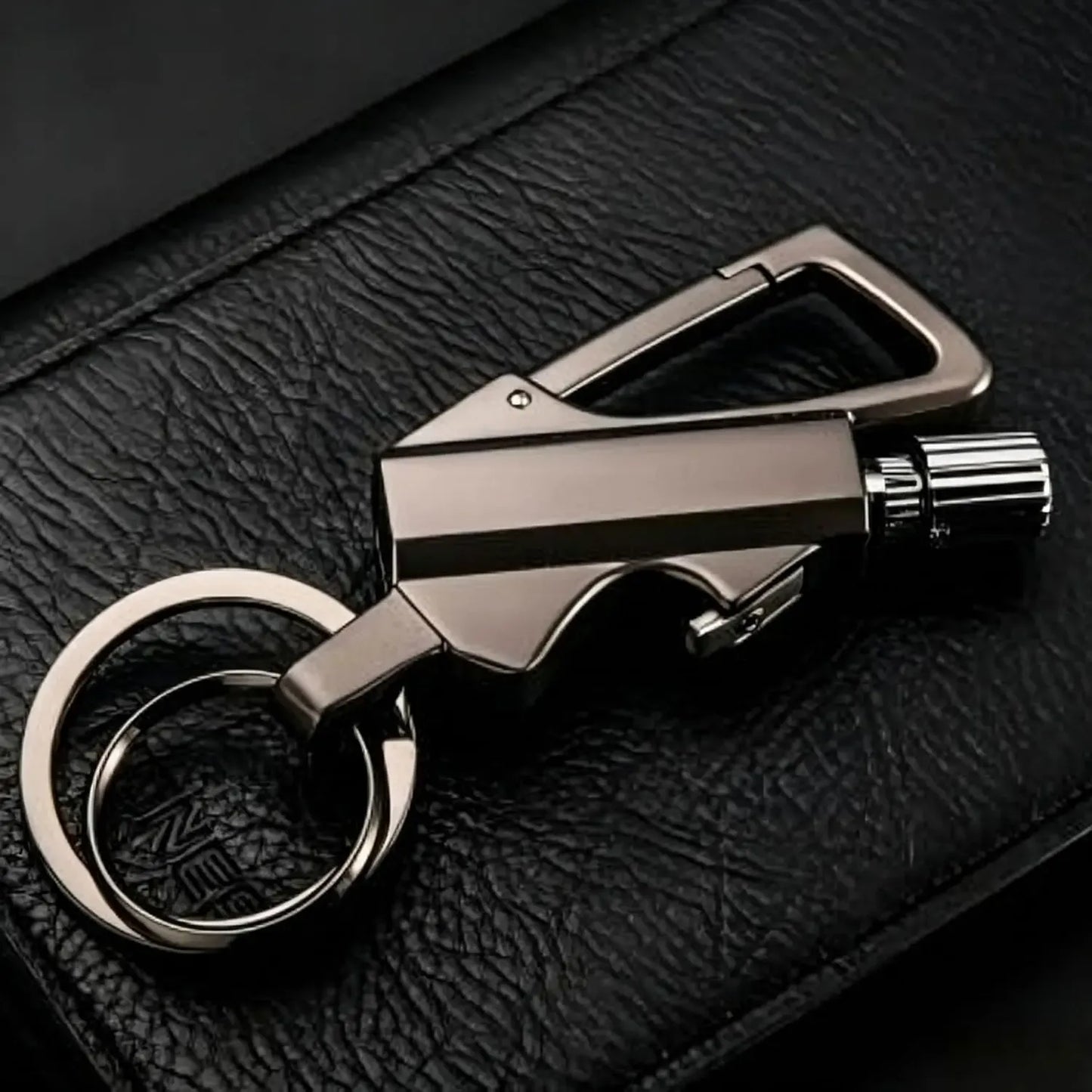 Permanent Match Infinity Lighter with Multitool Keychain Bottle Opener, Keychain Multitool (Not Include Lighter Fluid)