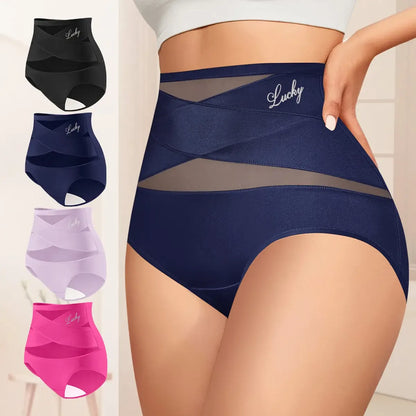 3/4/5/6/8 Pcs Women's High Waist Briefs