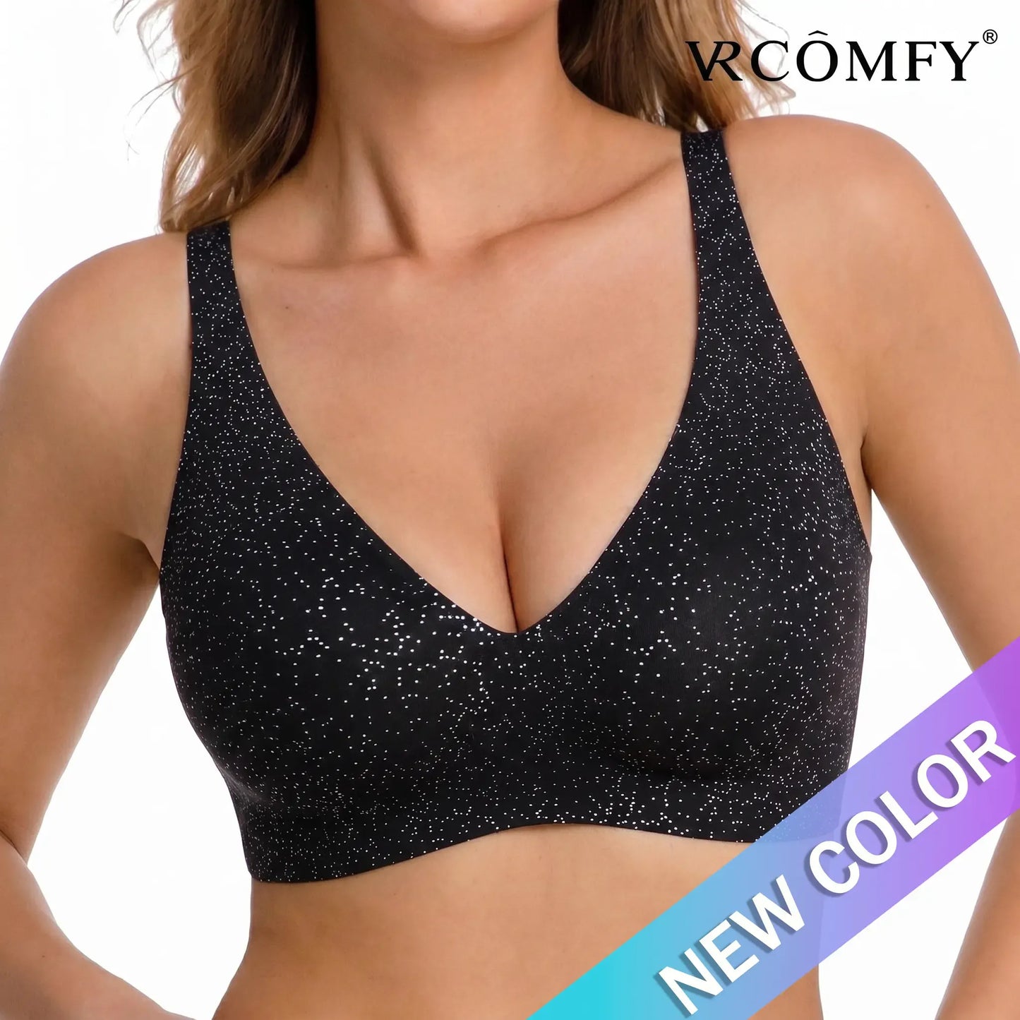 Wireless Womens Comfortable Wireless Bras Push Up Bralettes Seamless Tshirts Bras Deep V Everyday Bras
