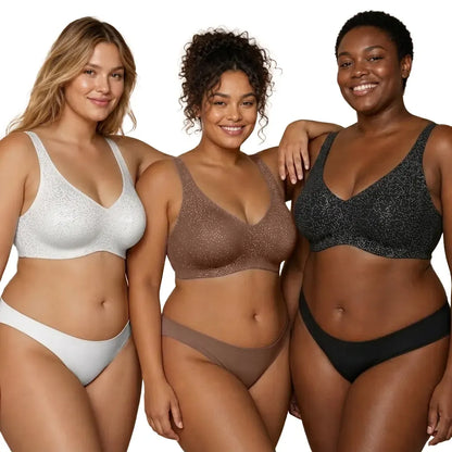 Wireless Womens Comfortable Wireless Bras Push Up Bralettes Seamless Tshirts Bras Deep V Everyday Bras