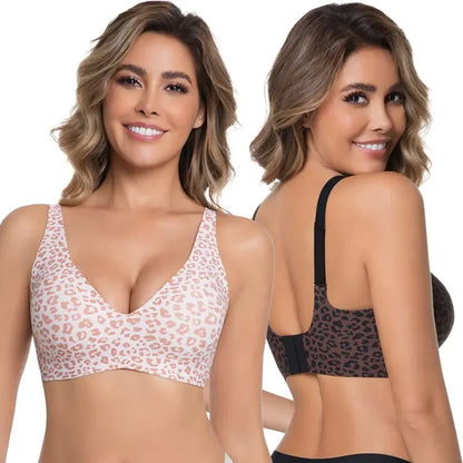 Wireless Womens Comfortable Wireless Bras Push Up Bralettes Seamless Tshirts Bras Deep V Everyday Bras