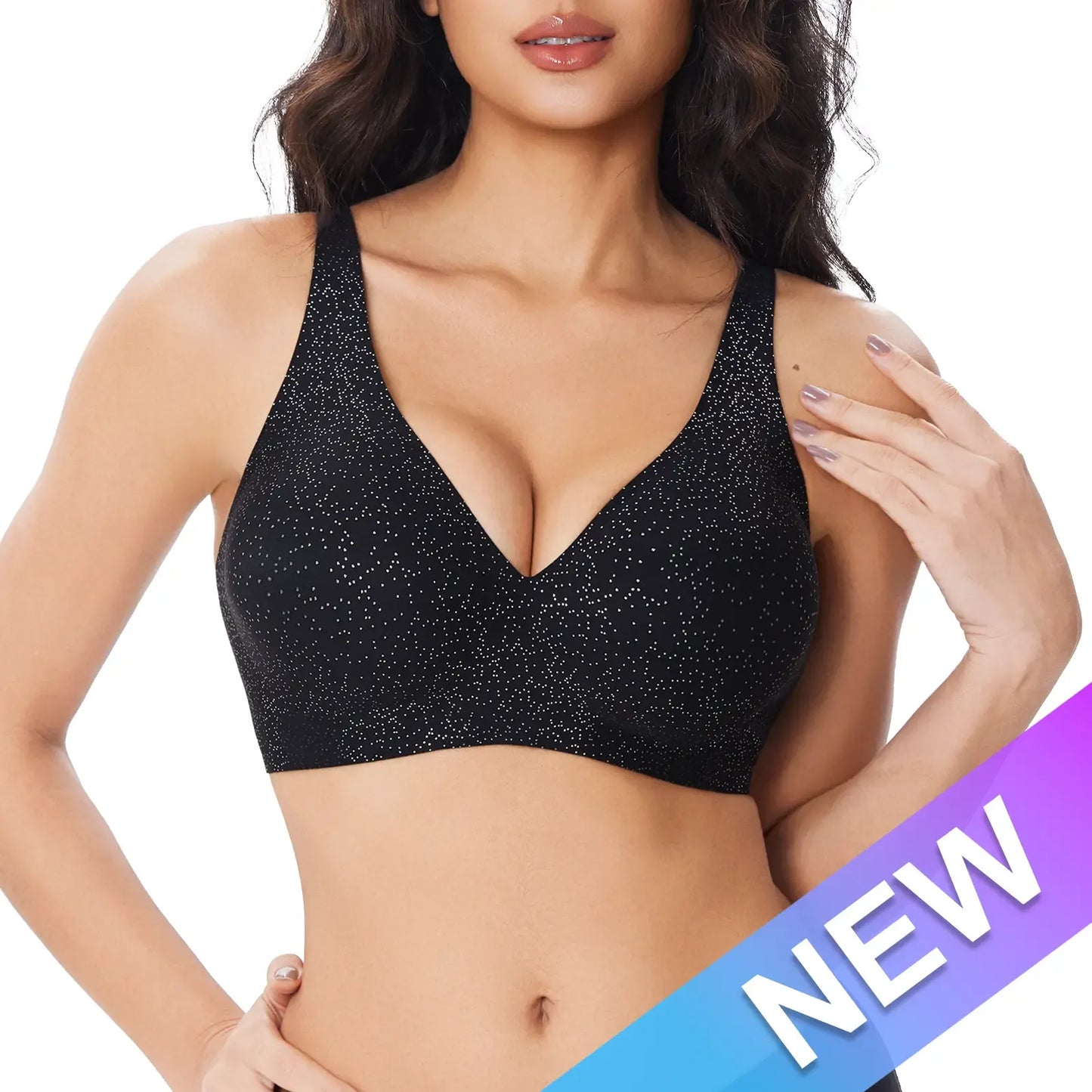 Wireless Womens Comfortable Wireless Bras Push Up Bralettes Seamless Tshirts Bras Deep V Everyday Bras