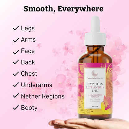 Cyperus Rotundus Oil for Natural Hair Reduction - 60ml/2oz