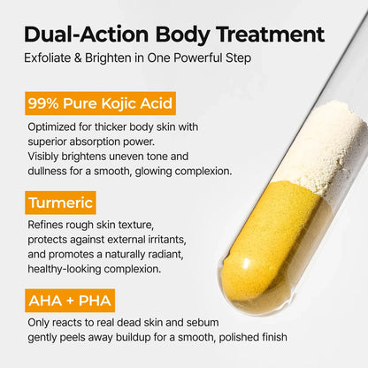 Peel Shot Keratin Care Kojic Acid Turmeric Spray 200ml Pore Clearing Exfoliating Formula Skin Repair Scrub