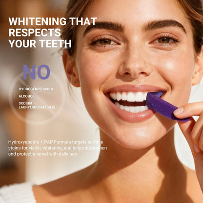 Purple Teeth Care Strips With Free Cheek Retractor