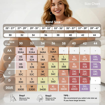 Women Non-Slip Bandeau Bras With Comfortable Strapless Bra Seamless Wireless Tube Top Soft Wireless Bra