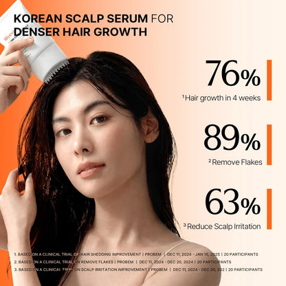 Hair Growth Serum with Built in Brush for Hair Growth & Thickening Thicker Stronger Hair Strengthening Hair