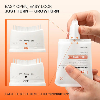Hair Growth Serum with Built in Brush for Hair Growth & Thickening Thicker Stronger Hair Strengthening Hair