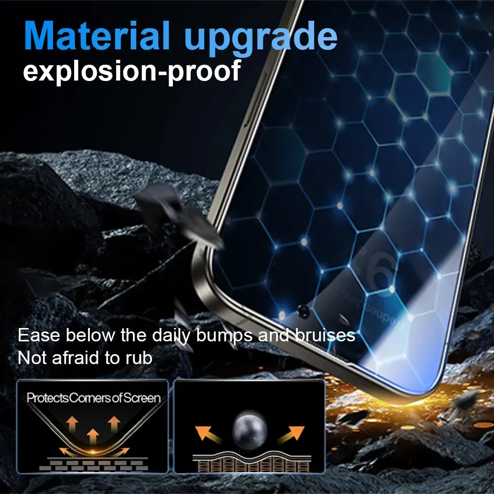 Privacy Screen Protector Tempered Glass Shockproof Phone Protective Film For Samsung, iPhone,Crystal Clear,  Proof Phone Screen Protector Privacy Screen Protector Protective Phone Accessori.