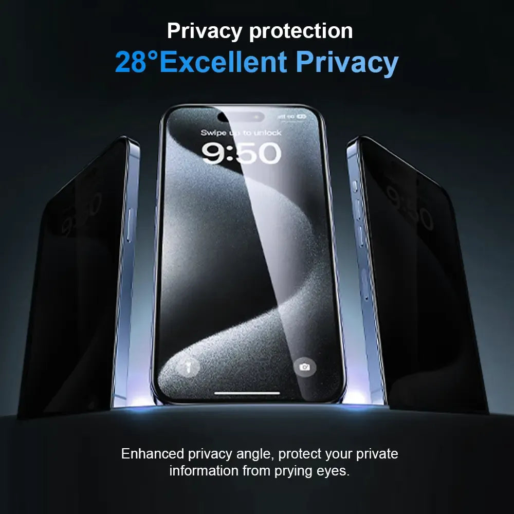 Privacy Screen Protector Tempered Glass Shockproof Phone Protective Film For Samsung, iPhone,Crystal Clear,  Proof Phone Screen Protector Privacy Screen Protector Protective Phone Accessori.