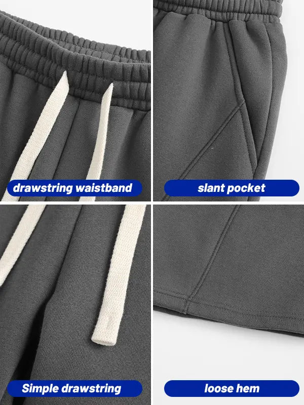 Men's Solid Pocket Waist Shorts, Lightweight Breathable Shorts.