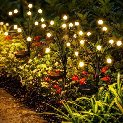 Outdoor Solar Firefly Lights, 4/8 Pack Waterproof Garden Stake Lights