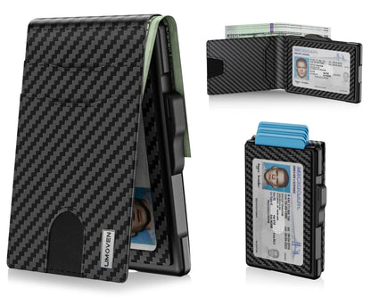 Wallet for Men - Pop Up Case, Cash Slot, and Credit Card Slot - Aluminum Wallet with RFID Blocking
