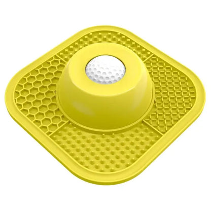 Slow Feeder Dog Bowls for Liquid Treat, Anti-Slip【Entertained Ball-in】 Bone Broth Dog Lick Bowl