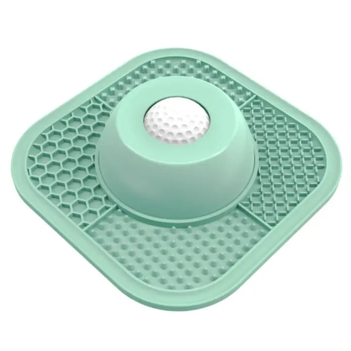 Slow Feeder Dog Bowls for Liquid Treat, Anti-Slip【Entertained Ball-in】 Bone Broth Dog Lick Bowl