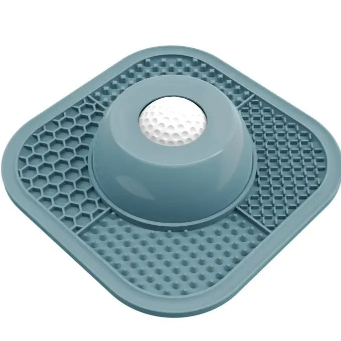 Slow Feeder Dog Bowls for Liquid Treat, Anti-Slip【Entertained Ball-in】 Bone Broth Dog Lick Bowl