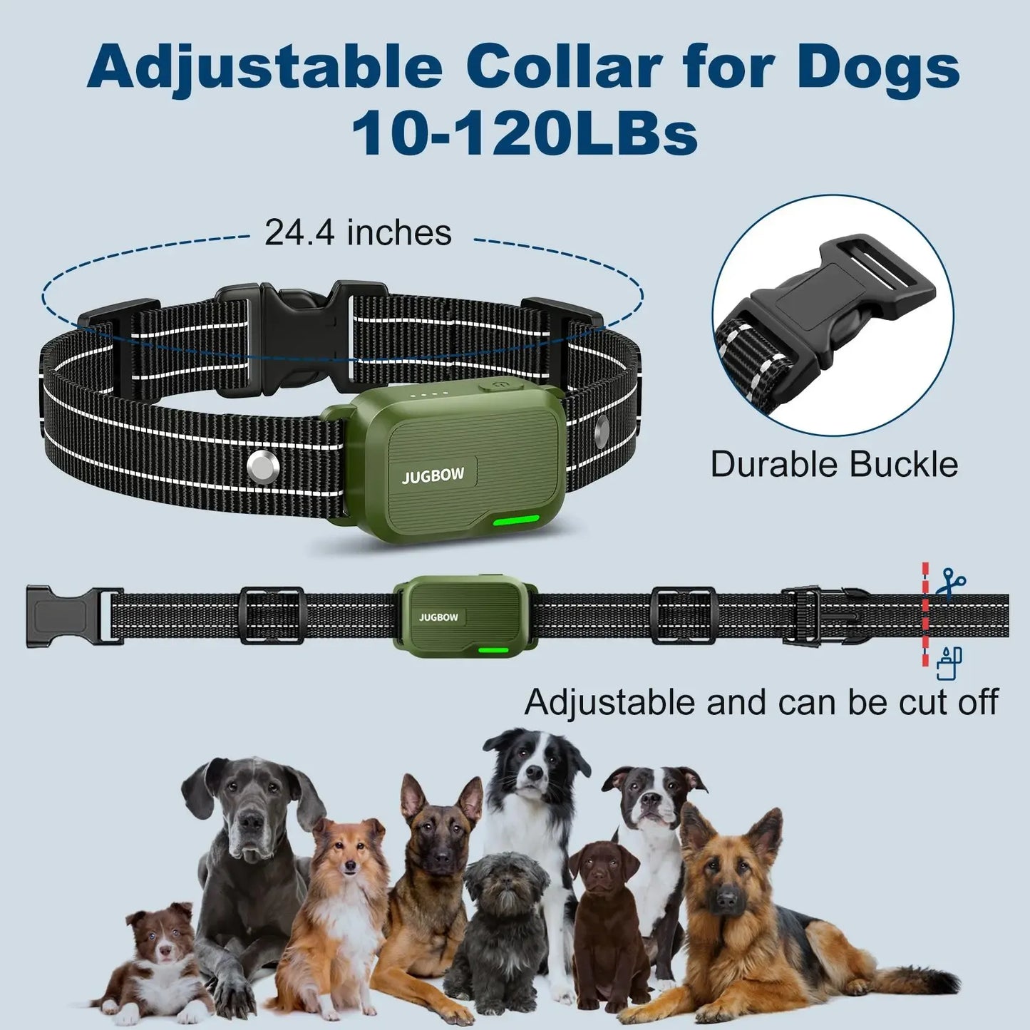 Dog Training Collar 4500FT Dog Training Behavior Aid, Remote IPX8 Waterproof with 4 Training Modes, Outdoor Rechargeable E-Collar