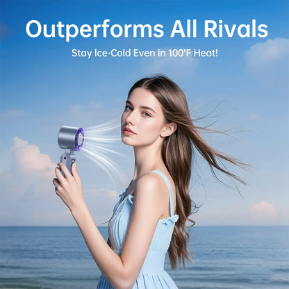 Portable fan Handheld High Speed Fan 199 Adjustable Levels Foldable for Summer  Travel Vacation Essentials& Outdoor Activities  cool fan