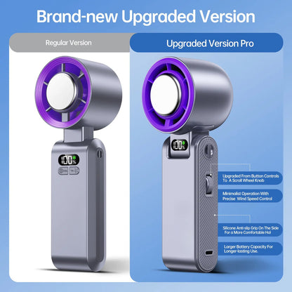 Portable fan Handheld High Speed Fan 199 Adjustable Levels Foldable for Summer  Travel Vacation Essentials& Outdoor Activities  cool fan