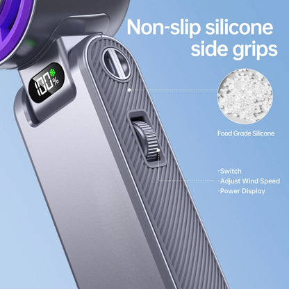 Portable fan Handheld High Speed Fan 199 Adjustable Levels Foldable for Summer  Travel Vacation Essentials& Outdoor Activities  cool fan
