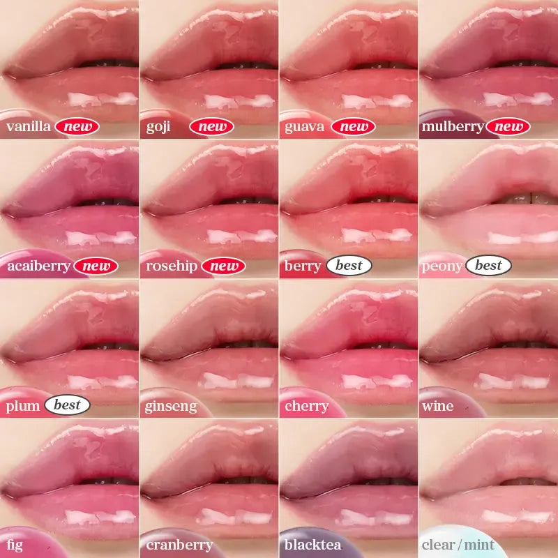 Korean Apple Lip Oil + Lip Stain | Glossy Lip Stain, Tinting & Long Lasting, Moisturizing Lip Care (13 options)
