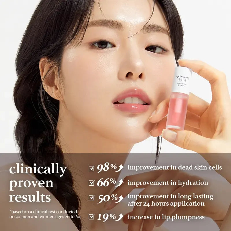 Korean Apple Lip Oil + Lip Stain | Glossy Lip Stain, Tinting & Long Lasting, Moisturizing Lip Care (13 options)