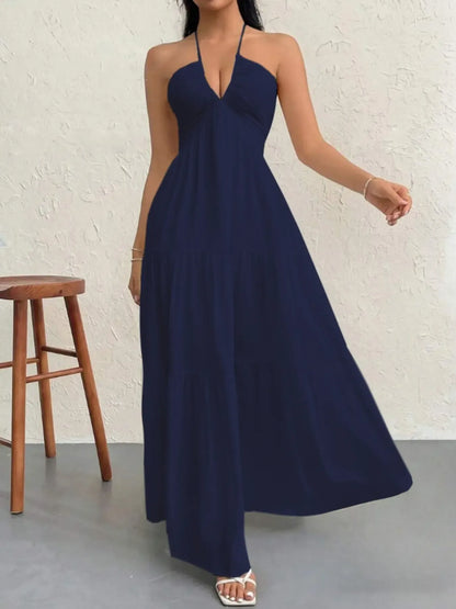 Women's Plain Dress, Summer Clothes Women, Casual Sleeveless Dress for Beach Holiday Vacation, Ladies Summer Clothes
