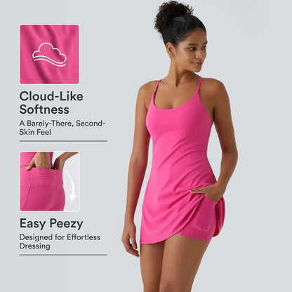 Backless Active Dress-Easy Peezy, Spring Dresses, Dance Dresses for Women