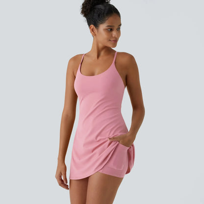 Backless Active Dress-Easy Peezy, Spring Dresses, Dance Dresses for Women