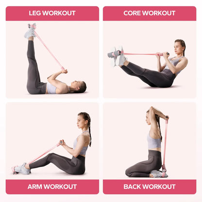Multifunction Pedal Resistance Band, Elastic Pull Rope Fitness, Full-Body Workout at Home Gym, Exercise Sit-up, Yoga, Abdominal Training Summervibes