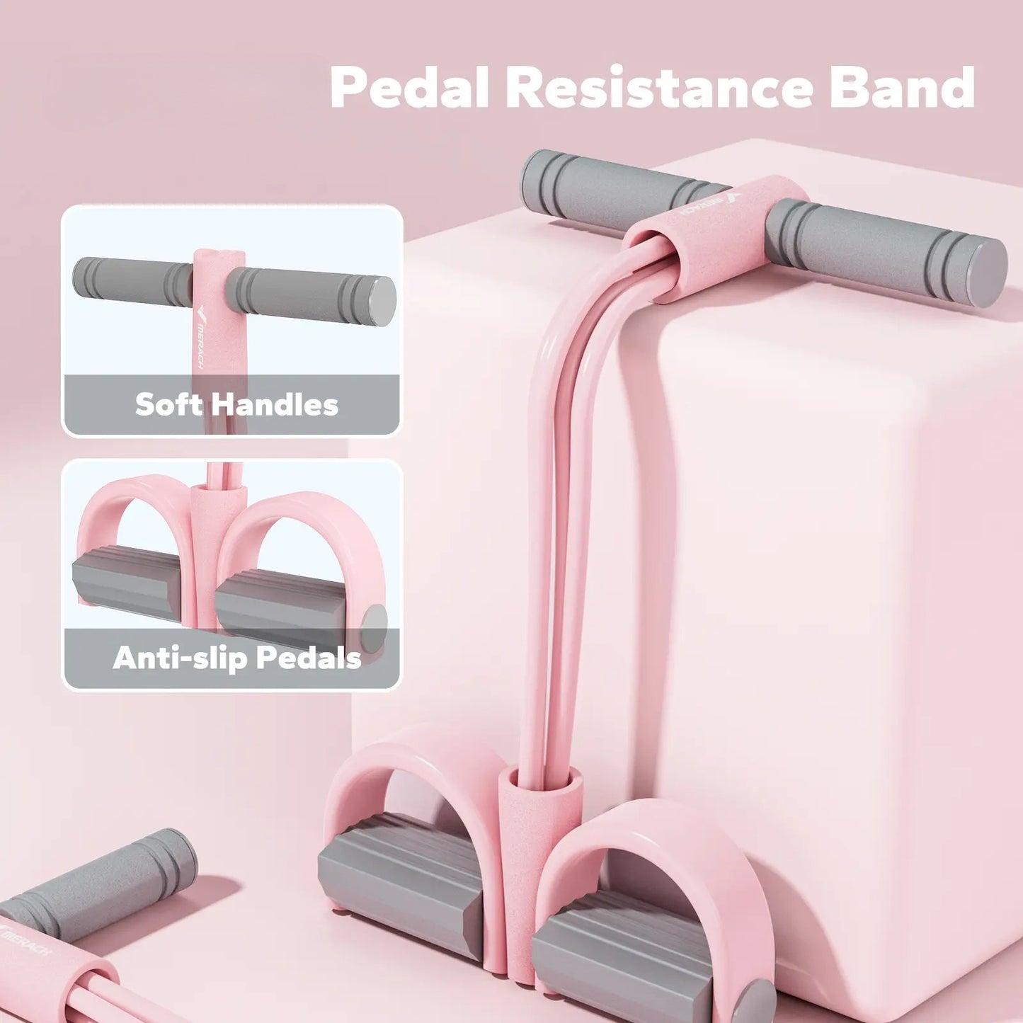 Multifunction Pedal Resistance Band, Elastic Pull Rope Fitness, Full-Body Workout at Home Gym, Exercise Sit-up, Yoga, Abdominal Training Summervibes