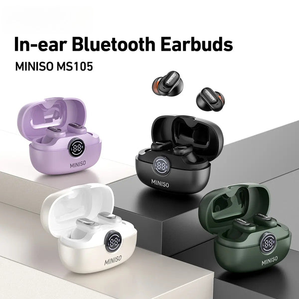 MS105 Wireless Earbuds Bluetooth 6.0 Earphones, In Ear Earbuds,Waterproof Wireless Earphones