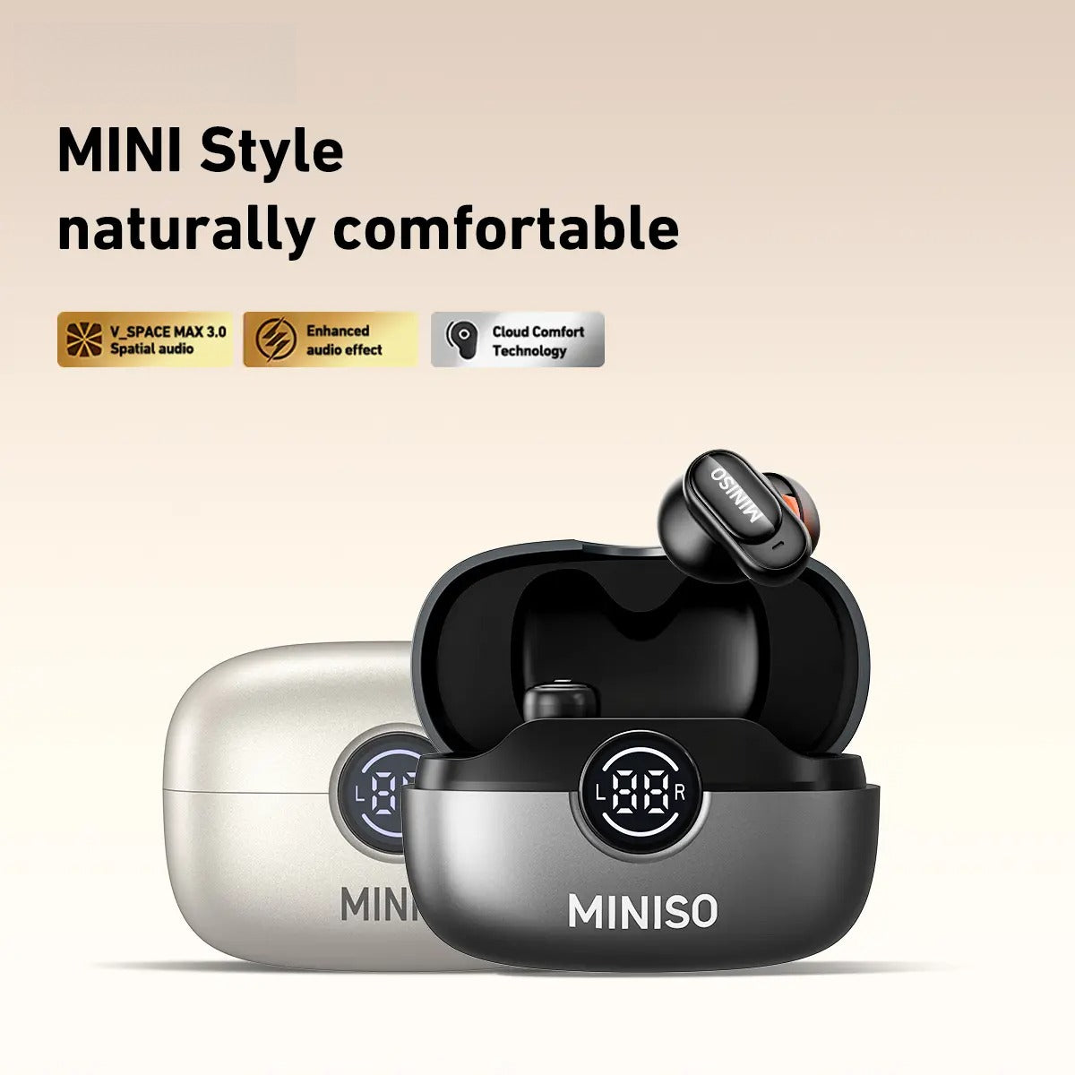 MS105 Wireless Earbuds Bluetooth 6.0 Earphones, In Ear Earbuds,Waterproof Wireless Earphones