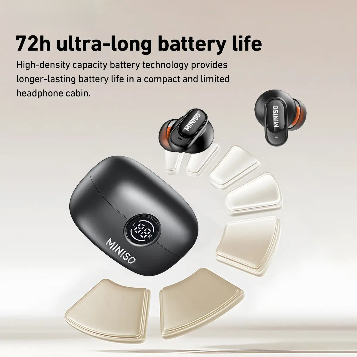MS105 Wireless Earbuds Bluetooth 6.0 Earphones, In Ear Earbuds,Waterproof Wireless Earphones