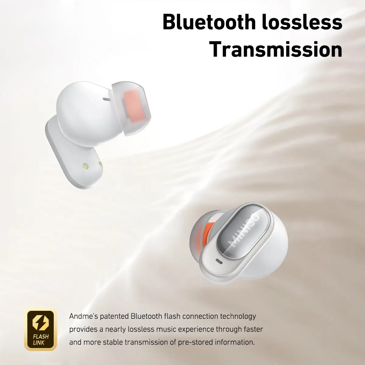 MS105 Wireless Earbuds Bluetooth 6.0 Earphones, In Ear Earbuds,Waterproof Wireless Earphones