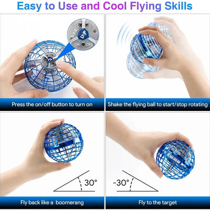 2026 Cosmic Flying Orb Hand Controlled Boomerang Hover Drone ， Galactic Fidget Spinner + Outdoor Fun