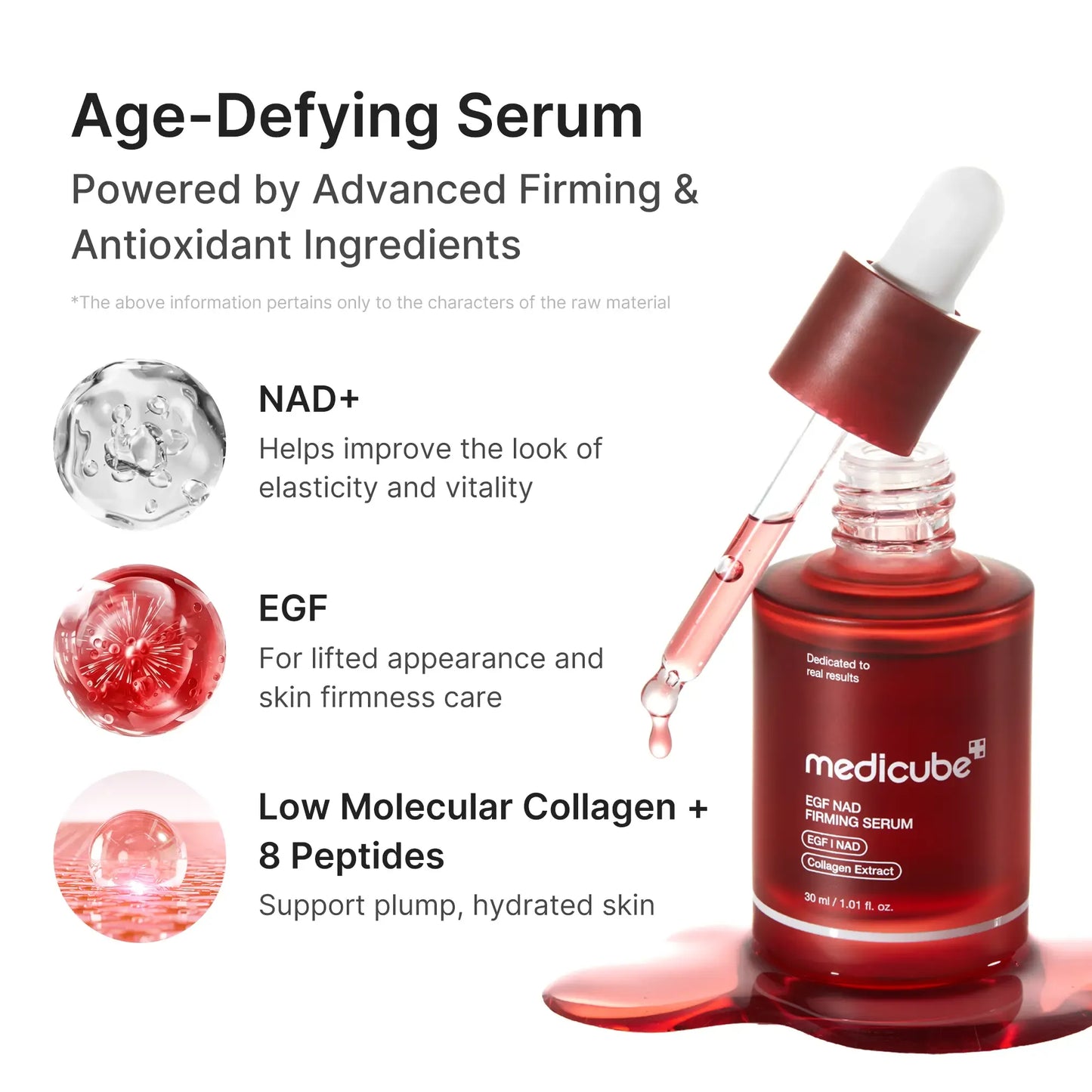 NAD+ EGF Firming Serum | NAD+, EGF, Collagen Extract, Anti-aging, Plumping, Radiance Boosting Serum