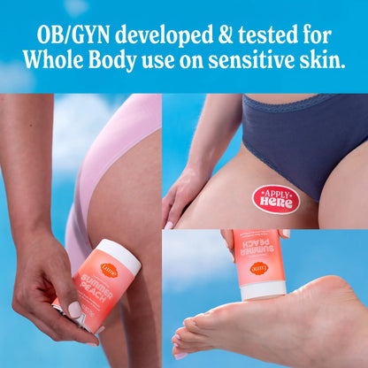 Summer Peach Whole Body Deodorant - Aluminum Free with Mandelic Acid, up to 72 hours of odor control